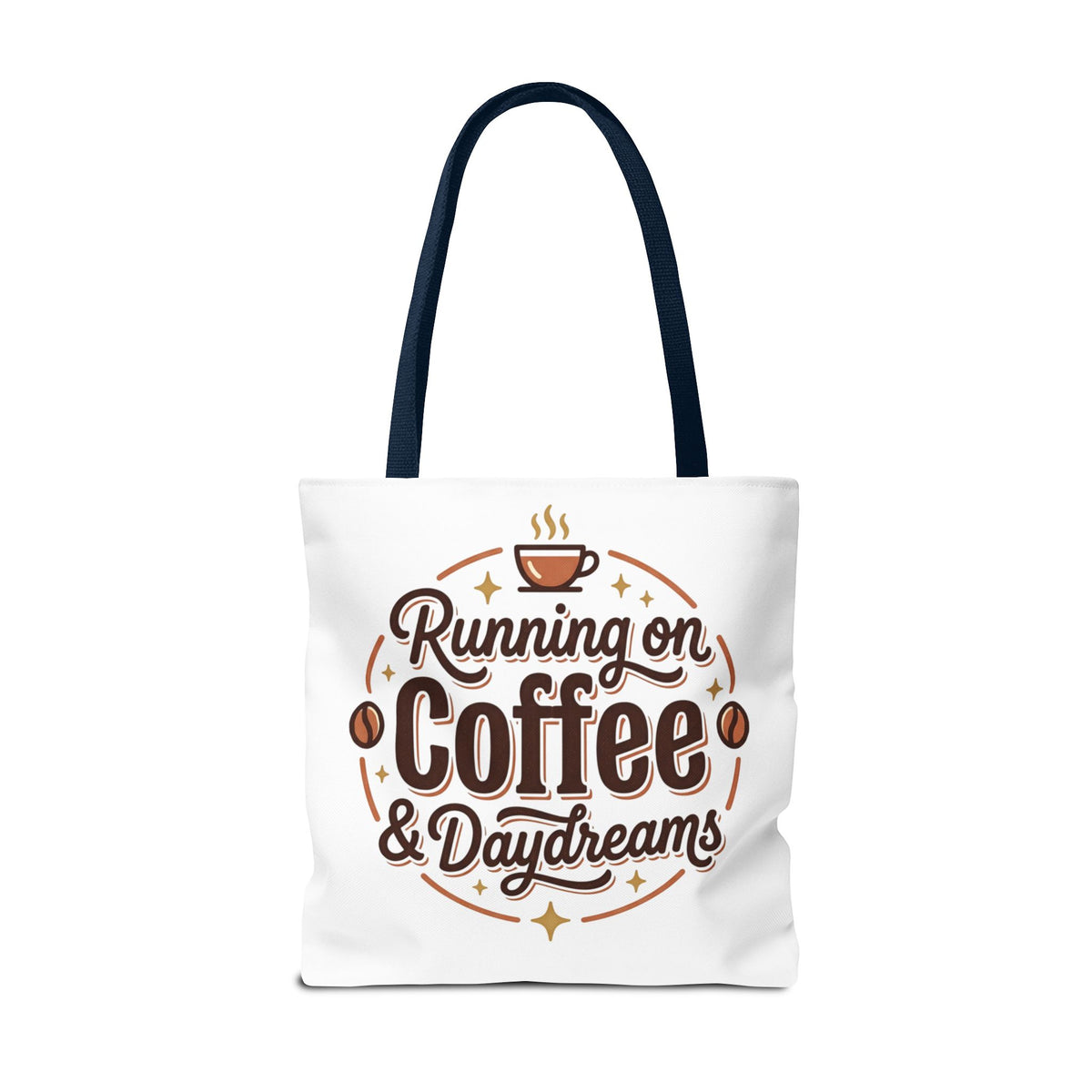 Running on Coffee & Daydreams Tote Bag