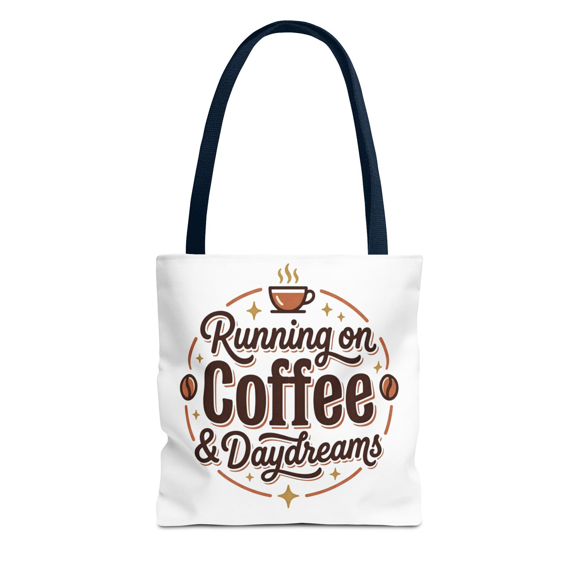 Running on Coffee & Daydreams Tote Bag