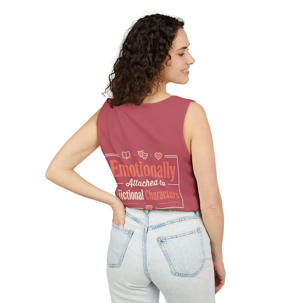 Emotionally Attached to Fictional Characters Tank Top